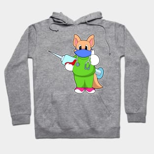 Cat at Vaccination with Syringe Hoodie